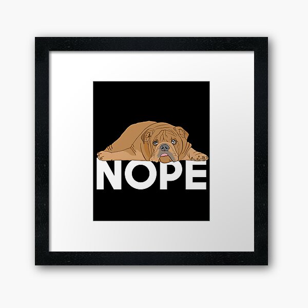 Artikel-Vorschau von English Bulldog Nope, designt und verkauft von kudostees.