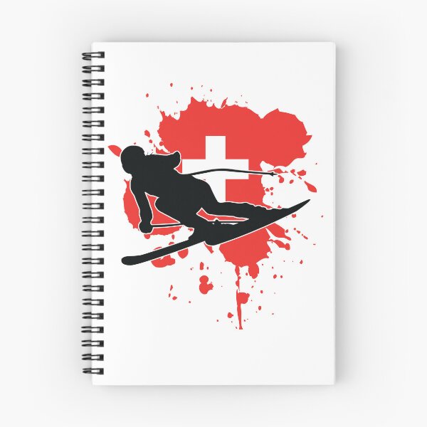 Item preview, Switzerland Flag Skier - Alpine Skiing designed and sold by Falassion.
