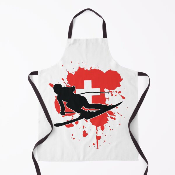 Item preview, Switzerland Flag Skier - Alpine Skiing designed and sold by Falassion.