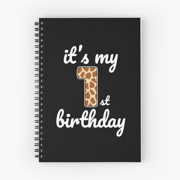 Item preview, Its my birthday, 1st Birthday Giraffe Print, Kid Giraffe 1st Birthday, 1 Year Old Wild Animal, Number One Safari Zoo designed and sold by singRsong.