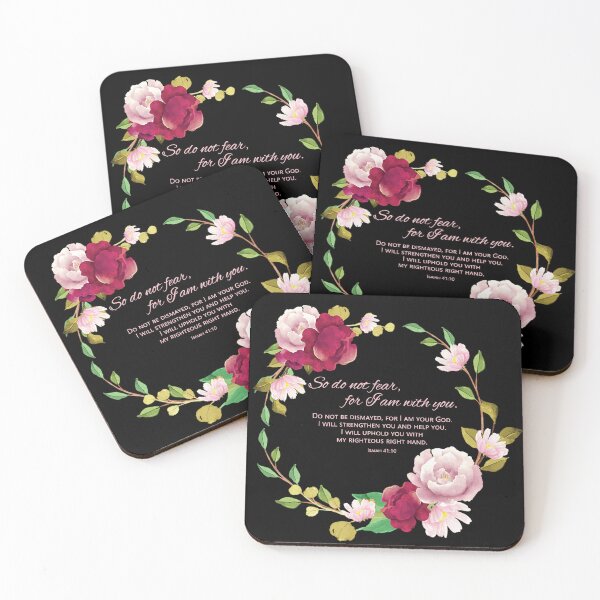 Item preview,  Isaiah 41:10 (flowers) designed and sold by josephfanous.