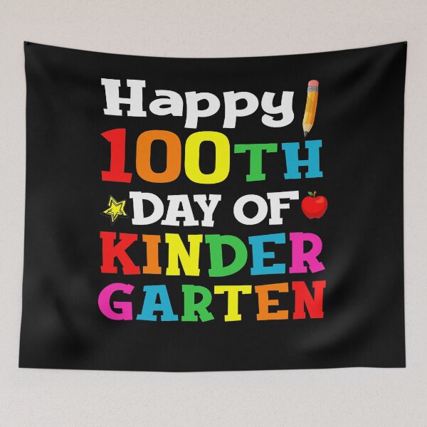 Item preview, Happy 100 Day of Kindergarten Student Teacher  designed and sold by MichaelxHarvey.