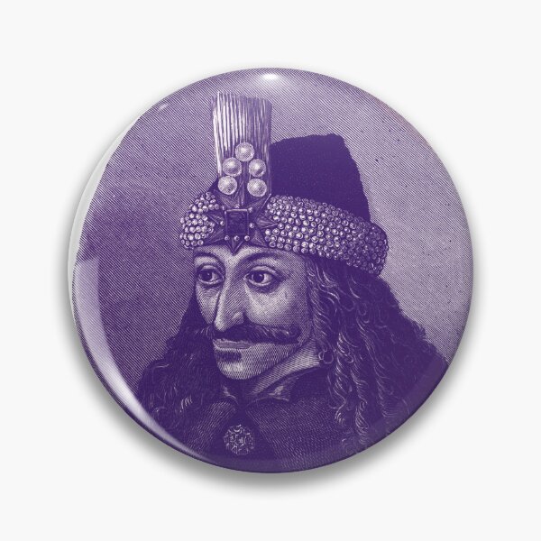 Item preview,  Vlad the Impaler - portrait black and white / blue designed and sold by Mad-Boy.