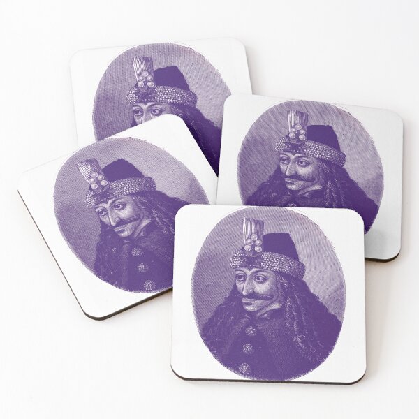 Item preview,  Vlad the Impaler - portrait black and white / blue designed and sold by Mad-Boy.