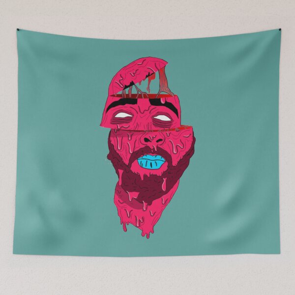 Item preview, grimey effect streetstyle pink acid split head zombie designed and sold by King-Parent.