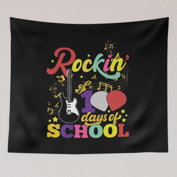 Item preview, Rockin’ 100 Day Of School Guitar Teacher Music Teacher designed and sold by 2blackcherries.