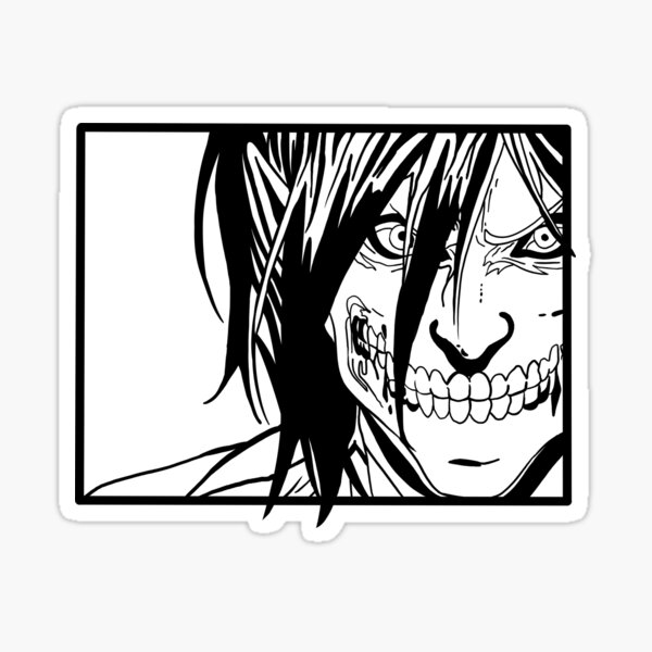 EREN TITAN MODE ATTAQUE SUR TITAN Sticker
