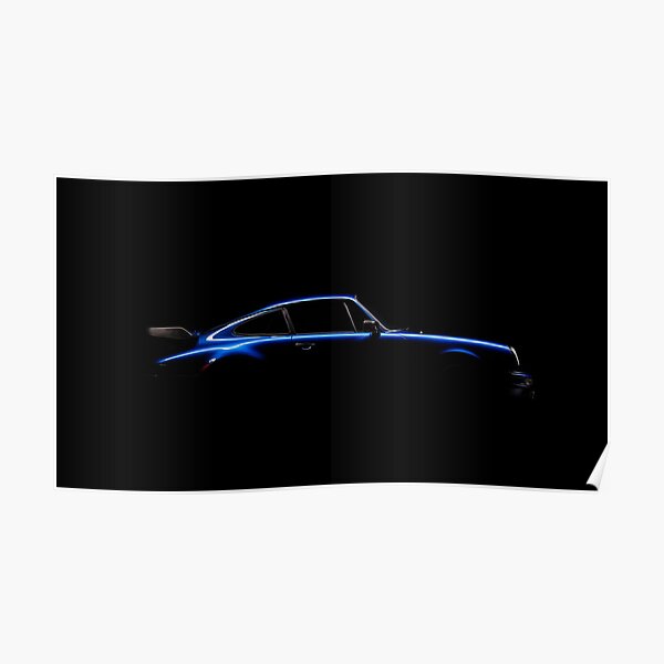 1981 Porsche Carrera SC Silhouette Poster