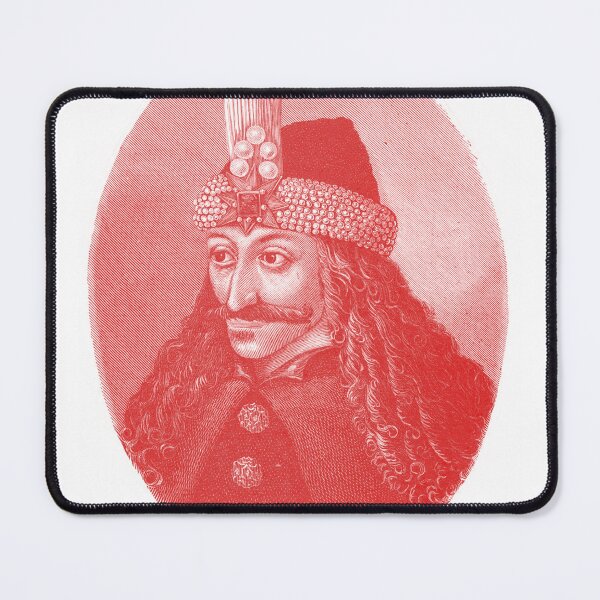 Item preview, Vlad the Impaler - portrait black and white - red edition designed and sold by Mad-Boy.