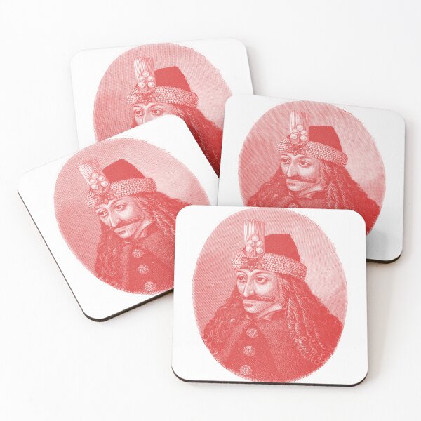 Item preview, Vlad the Impaler - portrait black and white - red edition designed and sold by Mad-Boy.