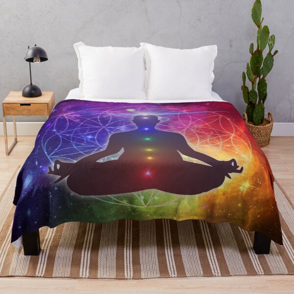 Item preview, Colorful Cosmic Flower of Life Chakra Meditation designed and sold by Bluepress.