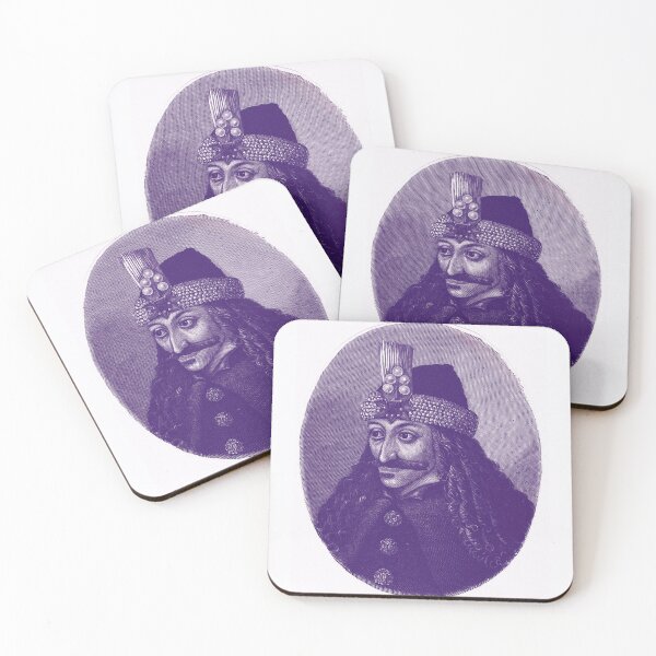 Item preview, Vlad the Impaler - portrait black and white / blue and white designed and sold by Mad-Boy.