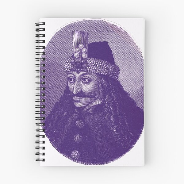 Item preview, Vlad the Impaler - portrait black and white / blue and white designed and sold by Mad-Boy.