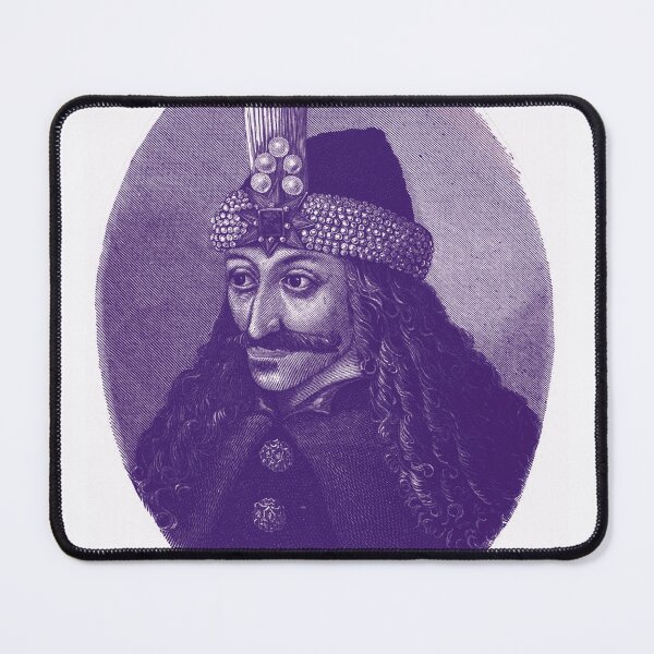 Item preview, Vlad the Impaler - portrait black and white / blue and white designed and sold by Mad-Boy.