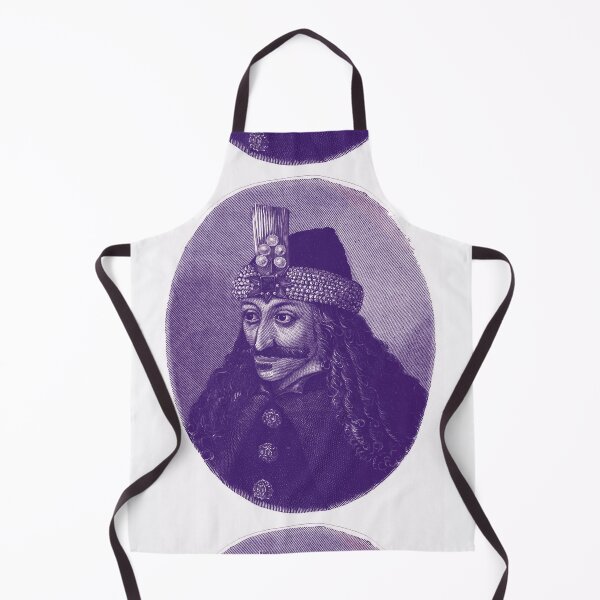 Item preview, Vlad the Impaler - portrait black and white / blue and white designed and sold by Mad-Boy.