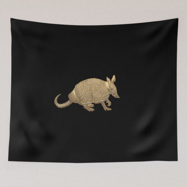 Item preview, Gold Armadillo on Black Canvas designed and sold by Serge Averbukh Art Studio.