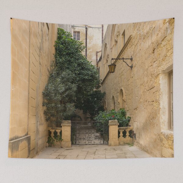 Item preview, Charming Walled Garden - Gallivanting Around Mdina the Silent City in Gozo Malta designed and sold by Georgia Mizuleva.