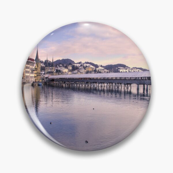 Item preview, Lucerne Old Bridge in winter  designed and sold by hawkie.