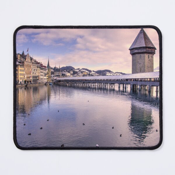 Item preview, Lucerne Old Bridge in winter designed and sold by hawkie.
