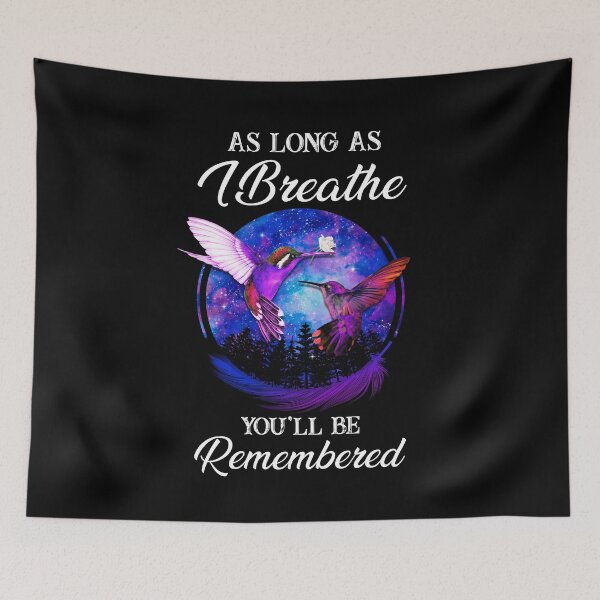 Item preview, Awesome In Loving Memory Hummingbirds Family Memorial Remembrance designed and sold by tuanitus.