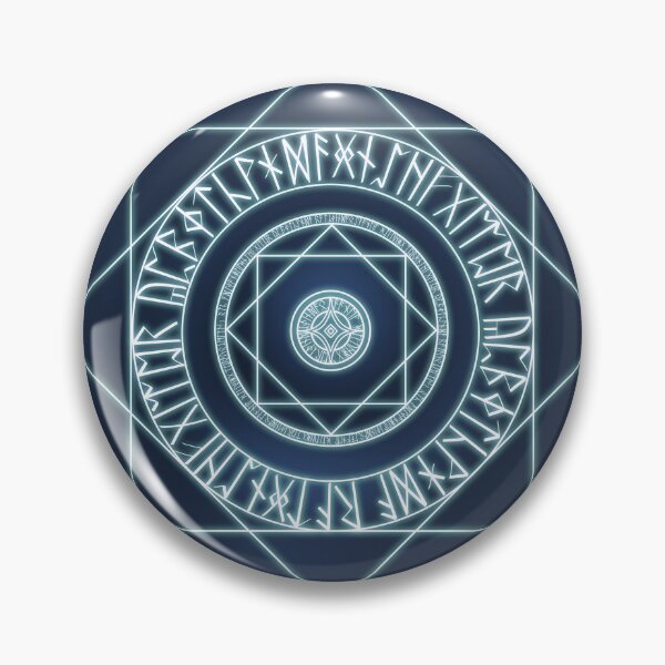 Item preview, Blue Glowing Rune Magic Circle designed and sold by Saanis.