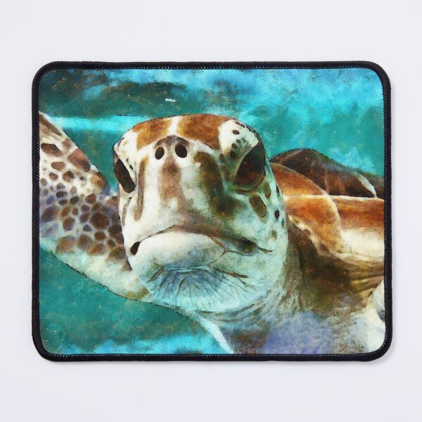 Item preview, Turtle Under Water Digital Painting designed and sold by NeavesPhoto.
