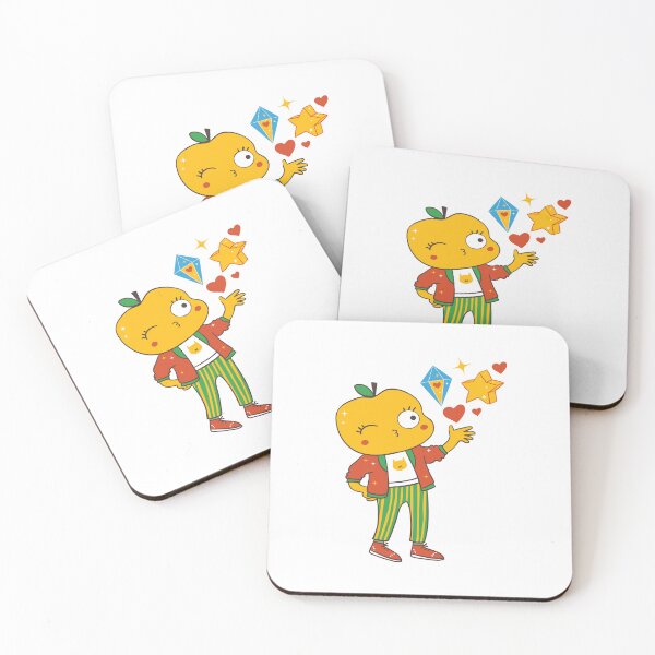 Item preview, Cute Apple Fruit Girl Sending Diamond Kisses designed and sold by Apple-and-Cat.