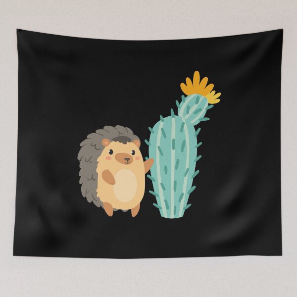 Item preview, Cactus Hedgehog Cute Autumn Kids designed and sold by MooonTees.