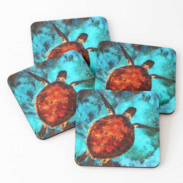 Item preview, Turtle Under Water Digital Painting designed and sold by NeavesPhoto.