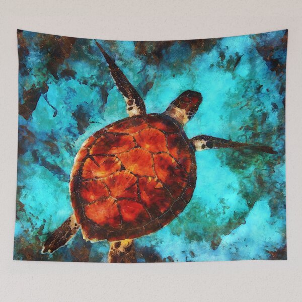 Item preview, Turtle Under Water Digital Painting designed and sold by NeavesPhoto.
