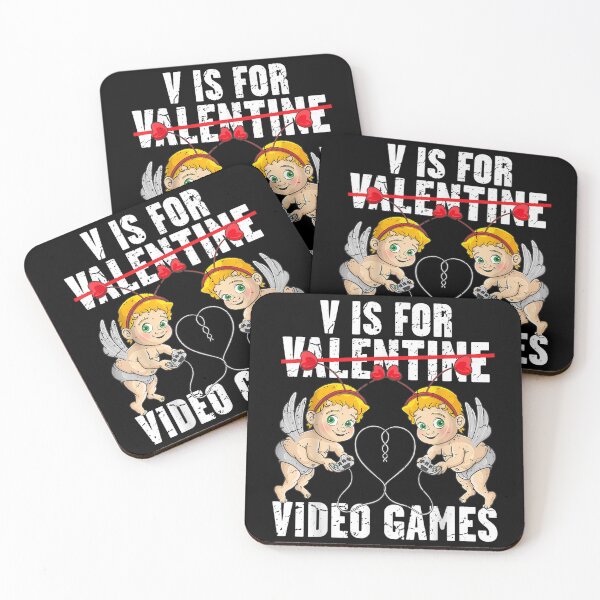 Item preview, Valentines Couples Day V Is For Video Games Cupid Gamers designed and sold by dorisnnadiri.