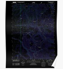 USGS TOPO Map California CA Shields Creek 20120312 TM geo Inverted Poster