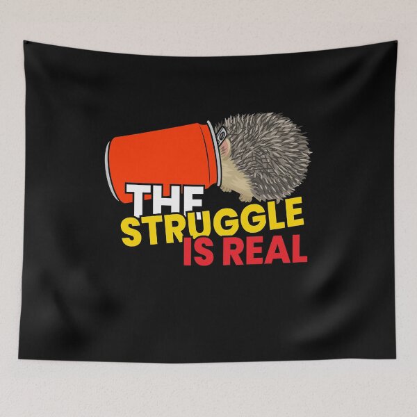 Item preview, The Struggle Is Real Hedgehog Cute Kids designed and sold by MooonTees.