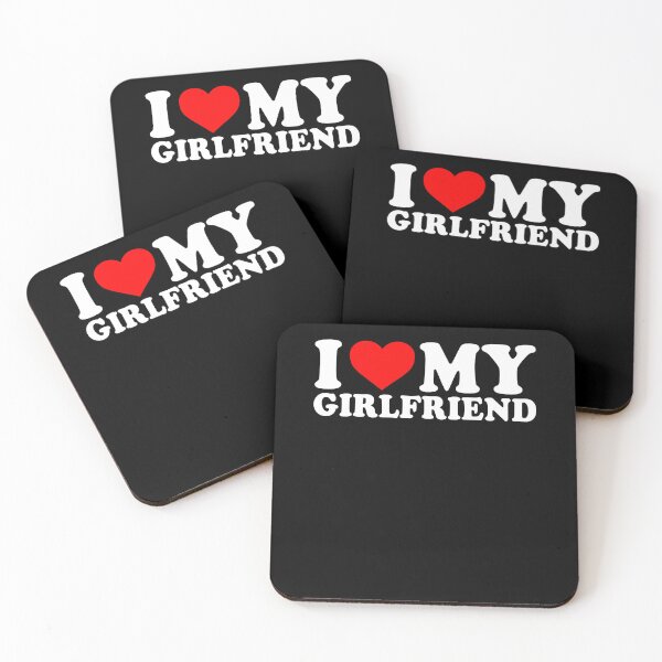 Item preview, I Love My Girlfriend  I Heart My Girlfriend GF T-Shirt designed and sold by limonhati.
