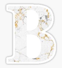 Pegatina B - Beta White Marble Gold Foil
