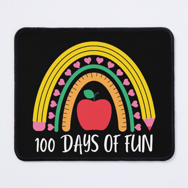 Item preview, 100 days of fun (white text)- teacher - kindergarten, preschool, elementary, middle school designed and sold by CaitU.