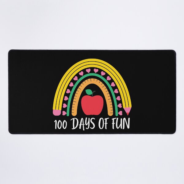 Item preview, 100 days of fun (white text)- teacher - kindergarten, preschool, elementary, middle school designed and sold by CaitU.