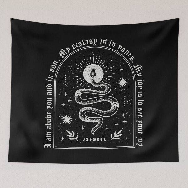 Aperçu de l'œuvre Je suis au-dessus de vous et en vous, symboles occultes. Soleil et Serpent, Crowley, Don Occulte créée et vendue par Proverbial Wisdom Design.