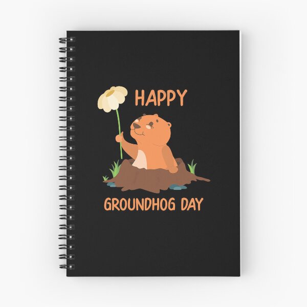 Item preview, Happy Groundhog Day - Funny Woodchuck With Flower  designed and sold by SamirBeydoun.