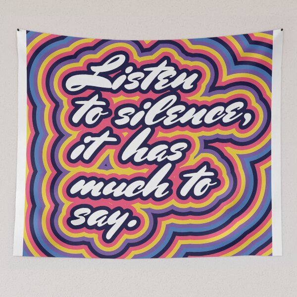 Item preview, Listen to the silence - Rumi designed and sold by ZeeshanDesignz.