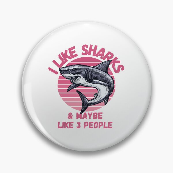 Item preview, I Like Sharks and Maybe 3 People Funny Shark Lovers Design designed and sold by Nathalie Aynié.