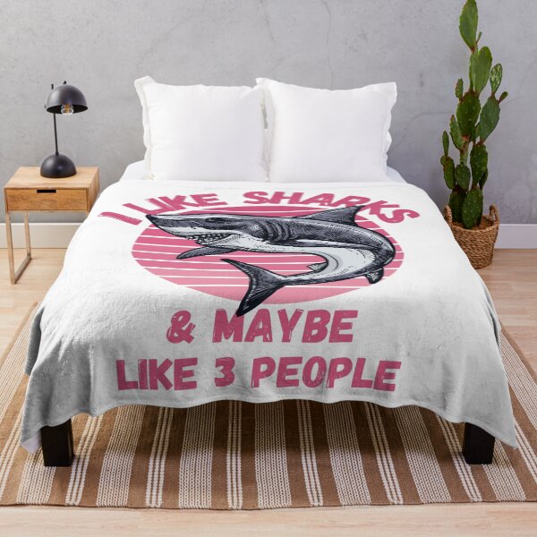 Item preview, I Like Sharks and Maybe 3 People Funny Shark Lovers Design designed and sold by Nathalie Aynié.