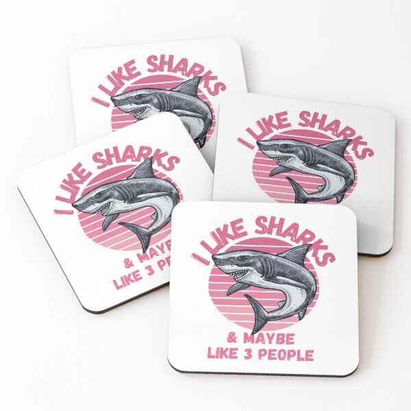 Item preview, I Like Sharks and Maybe 3 People Funny Shark Lovers Design designed and sold by Nathalie Aynié.