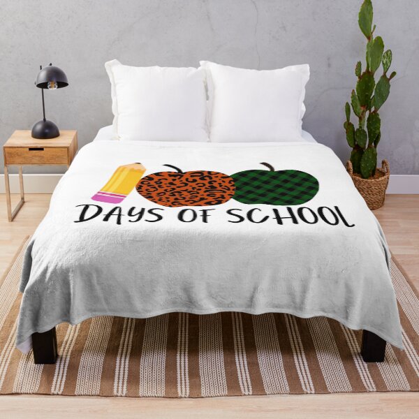 Item preview, 100 days of school apples and pencil (black text)- teacher - kindergarten, preschool, elementary, middle school designed and sold by CaitU.