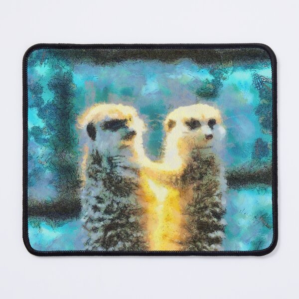 Item preview, Meerkats Holding Each Other Digital Painting designed and sold by NeavesPhoto.