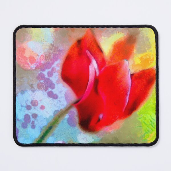Item preview, Cyclamen in Red  designed and sold by FOLK ART FUSION by heidiannemorris.