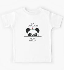 Einhorn Ninja Panda Kinder T-Shirt