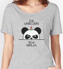 Unicorn Ninja Panda Women's Relaxed Fit T-Shirt