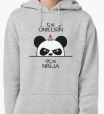 Unicorn Ninja Panda Pullover Hoodie