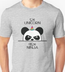 Unicorn Ninja Panda Unisex T-Shirt
